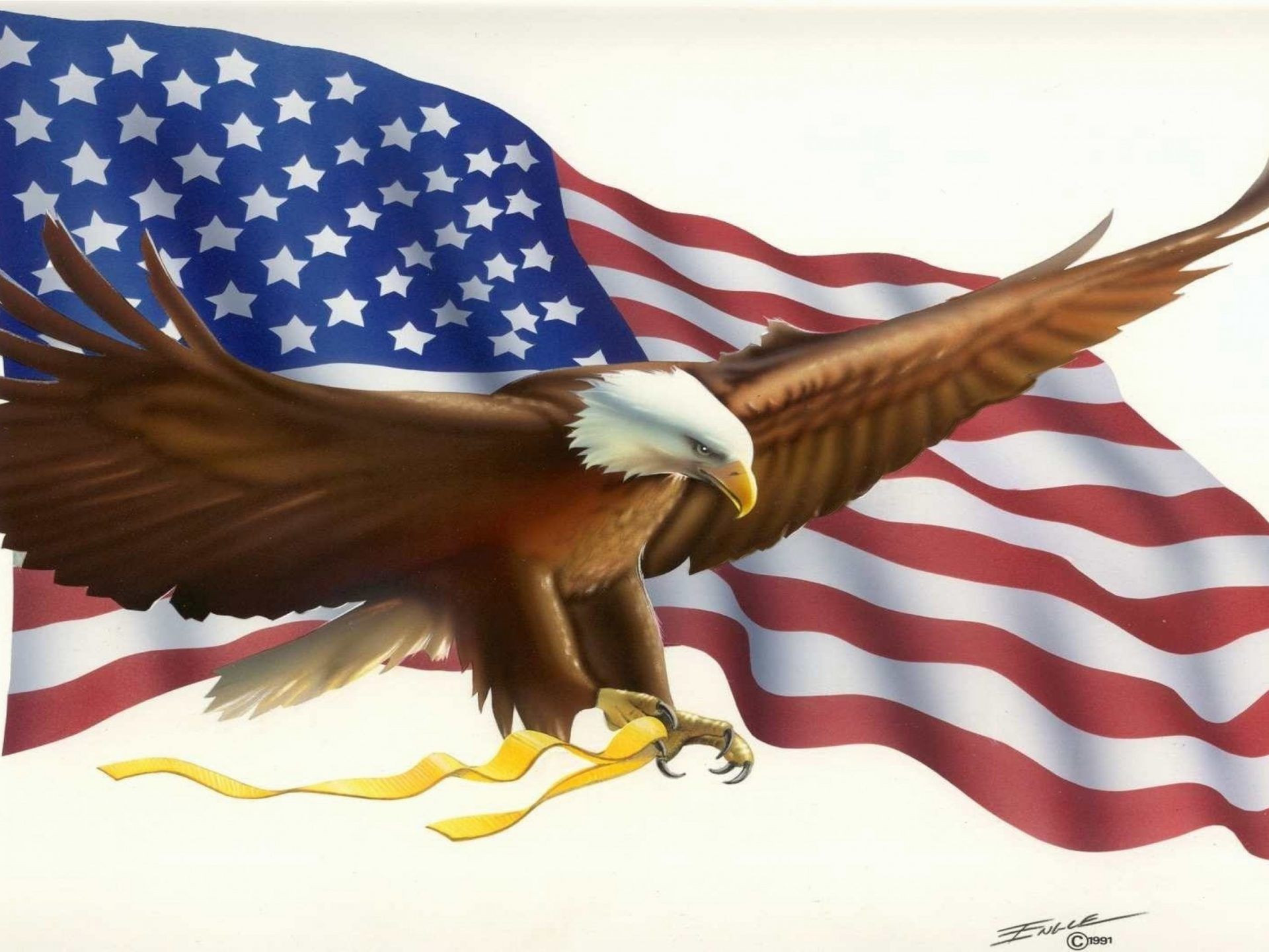 American Flag Bald Eagle Symbols Desktop Wallpaper HD For Mobile Phones And Laptops, Wallpaper13.com