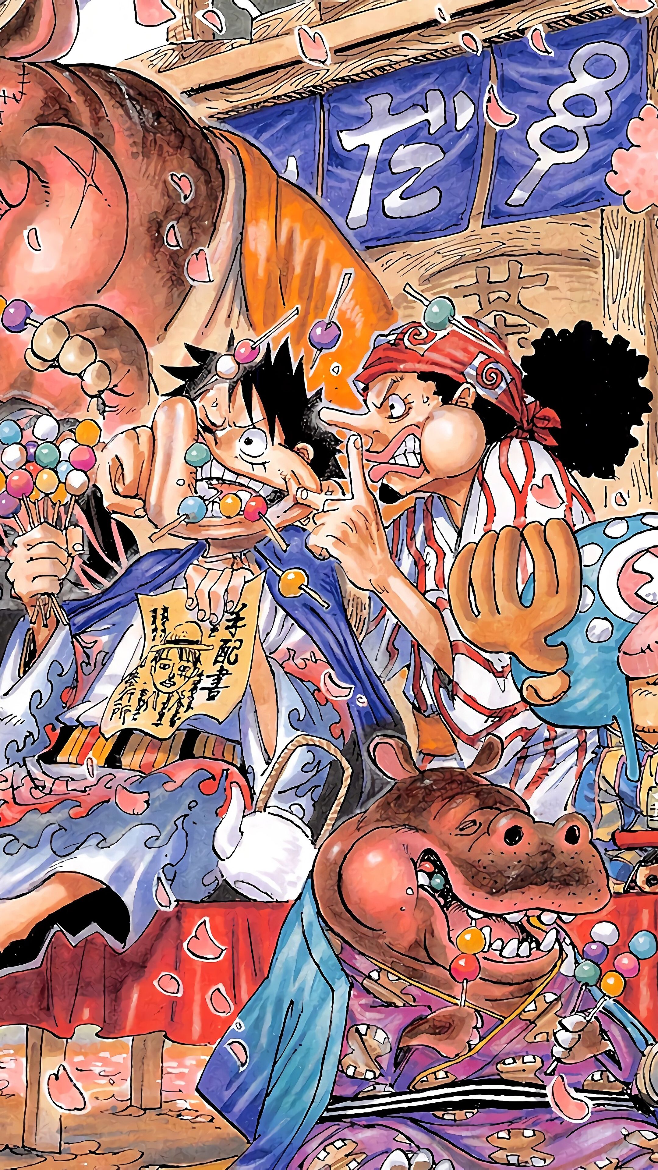 iPhone One Piece Manga Wallpaper