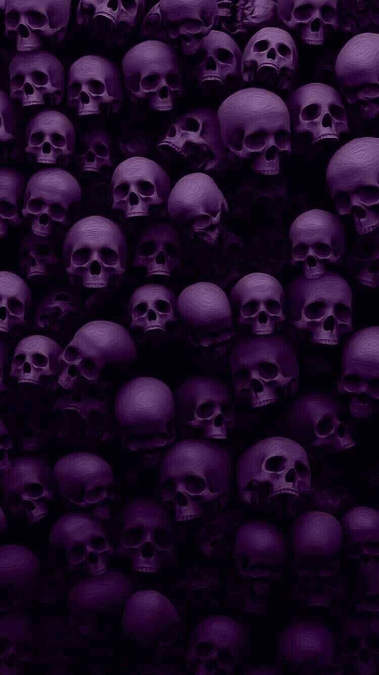 *The Upside Down*. Skull wallpaper, Purple wallpaper, Halloween wallpaper