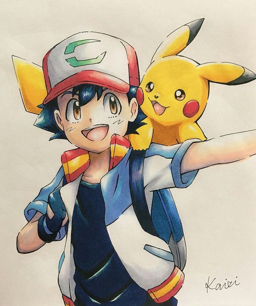 Ash x Pikachu. Pokémon. Pikachu drawing, Cute pokemon wallpaper, Pikachu art
