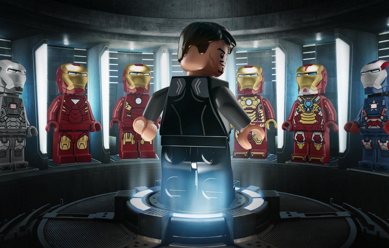 Wallpaper toys, LEGO, heroes, figures, Lego, Iron man 3, Iron man 3, Marvel superheroes image for desktop, section разное