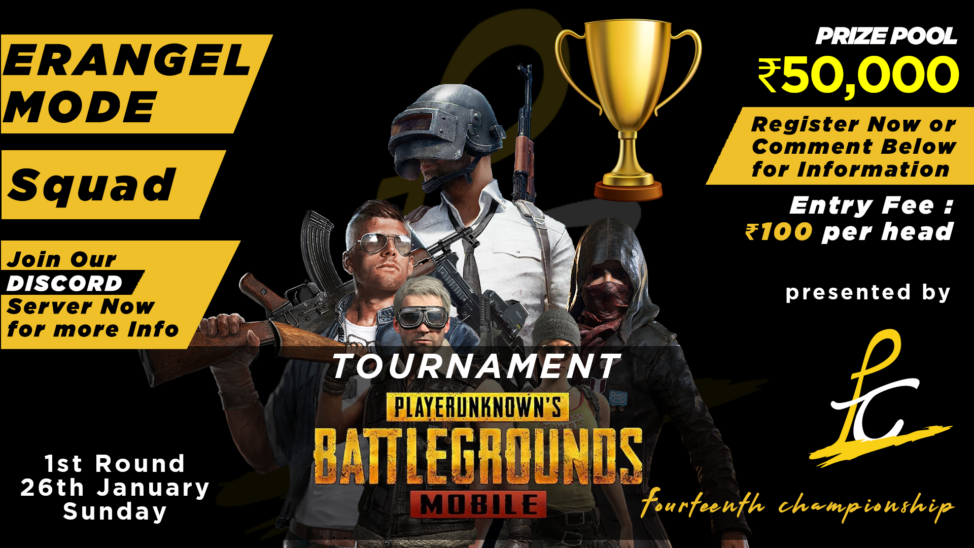 PUBG Tournament Tickets by Ujjwal Srivastava, Monday, March Online Event