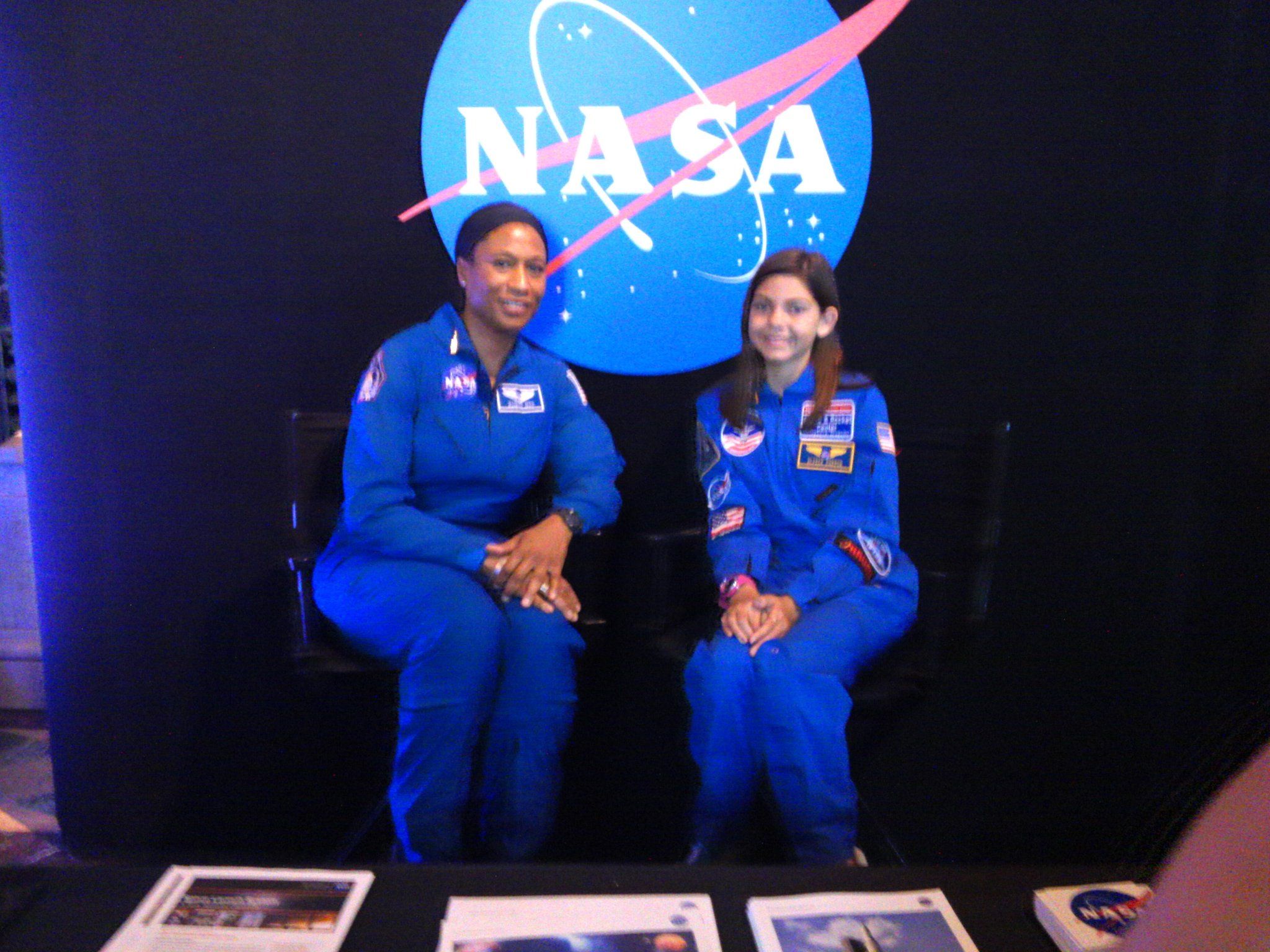 Alyssa Carson NASA today at the LA State Capital with Astronaut Jeanette Epps