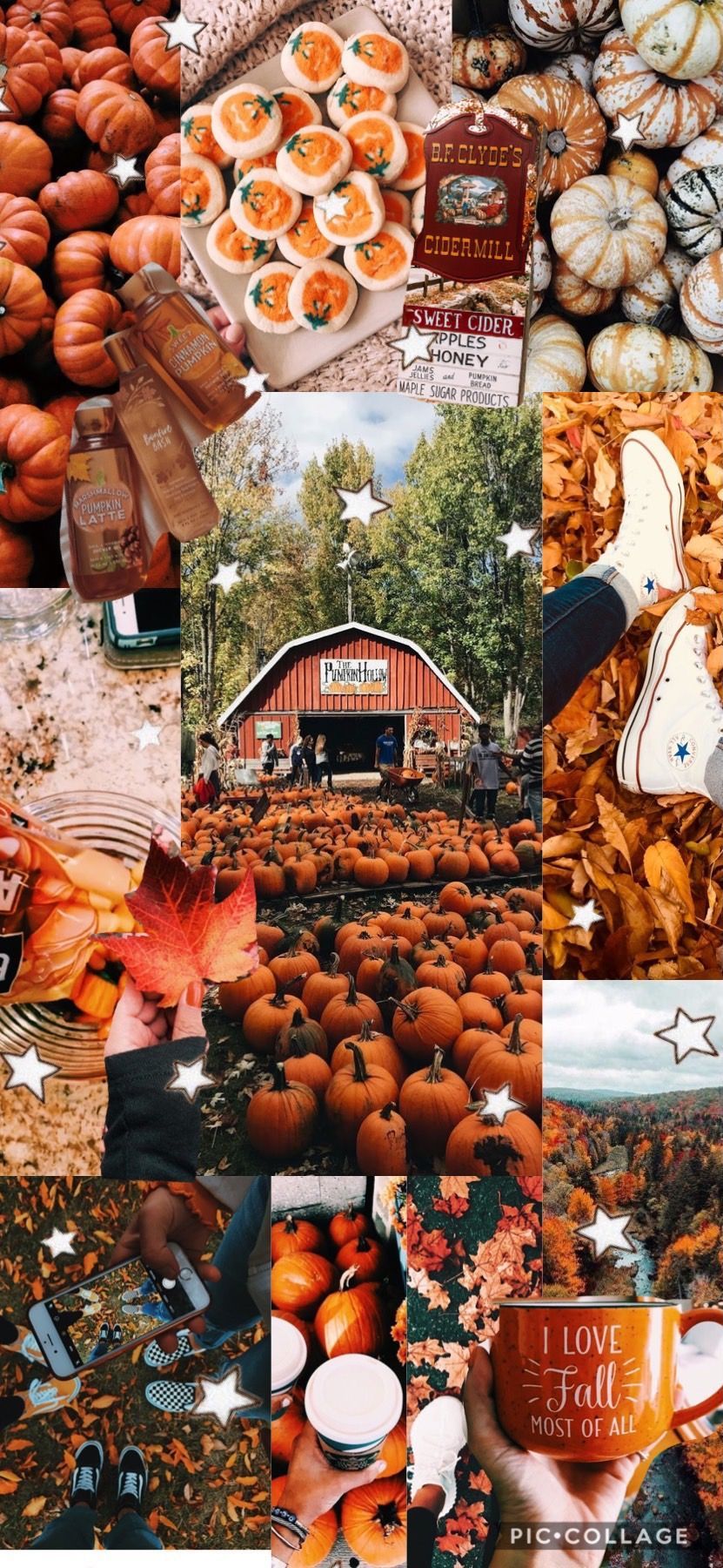 Fall collage//Keira_droney #fall #collage #autumn #wallpaper #lockscreen #phone. Cute fall wallpaper, Fall wallpaper, iPhone wallpaper fall
