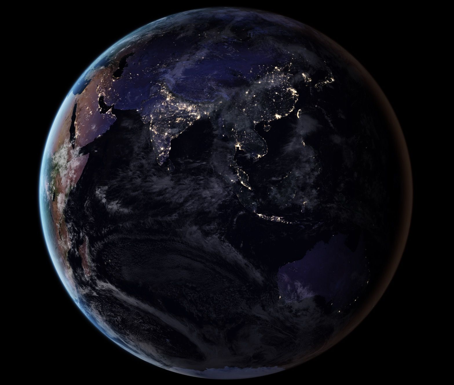 Stunning Earth Night Lights Wallpaper from NASA