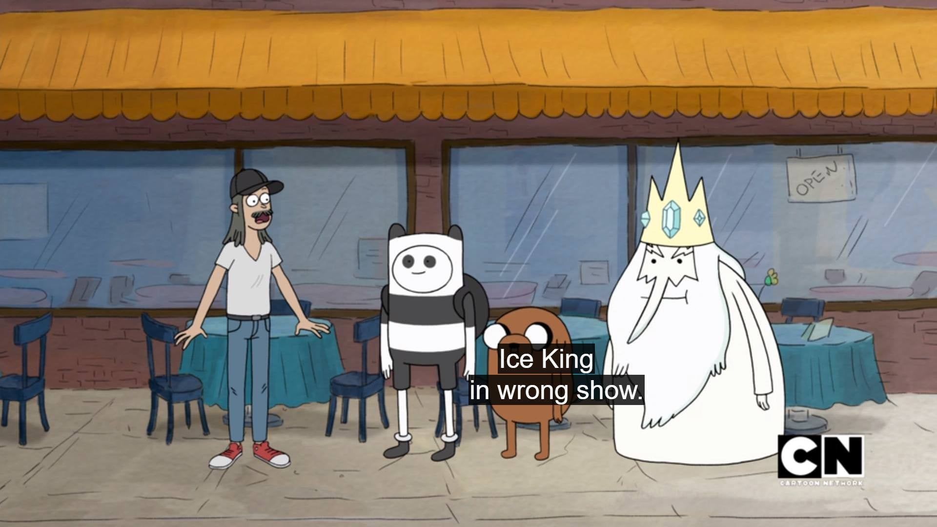 An Adventure Time reference in the new episode of We Bare Bears ((Voiced by Tom Kenny!))