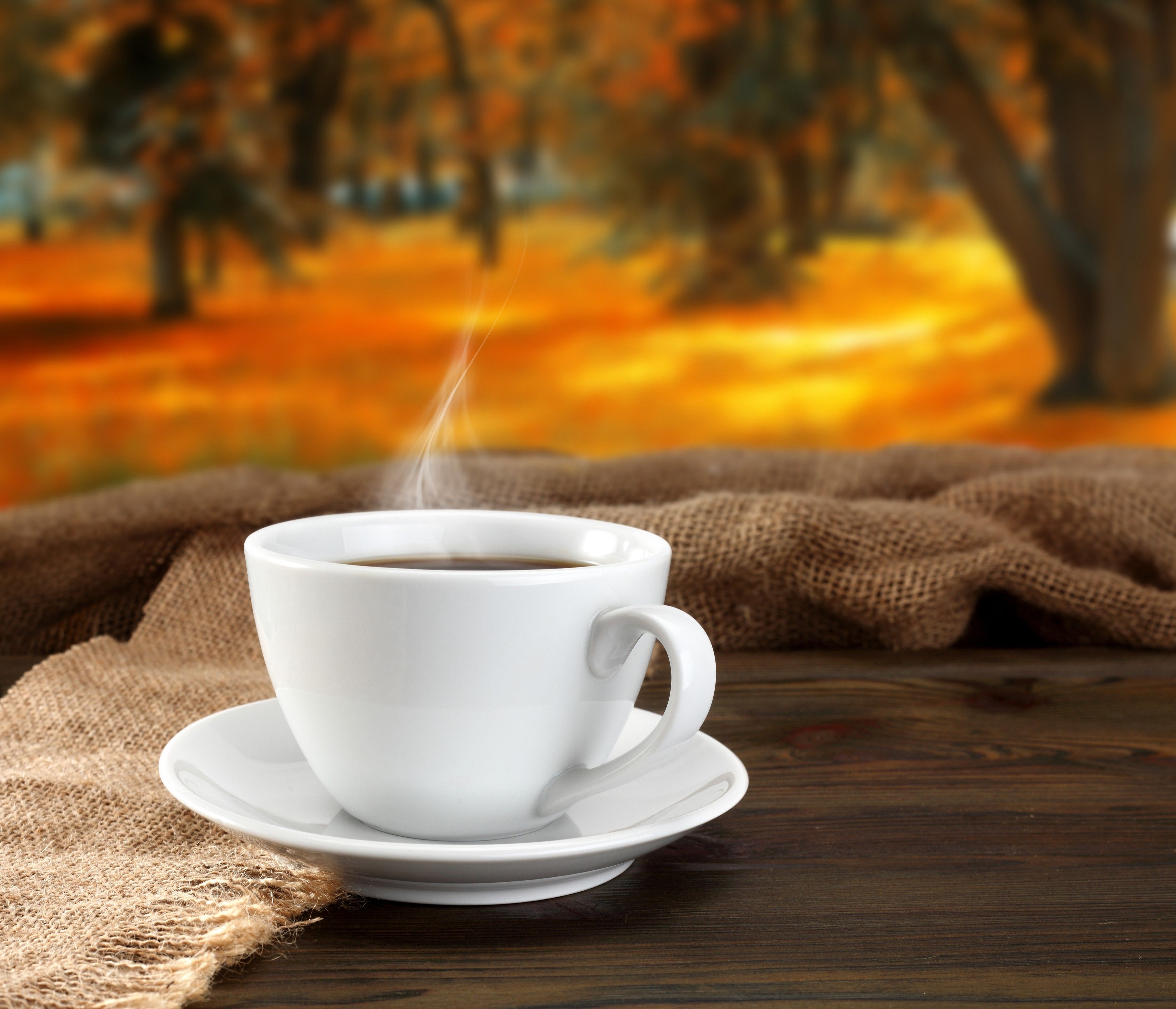 Autumn Coffee iPhone Wallpaper