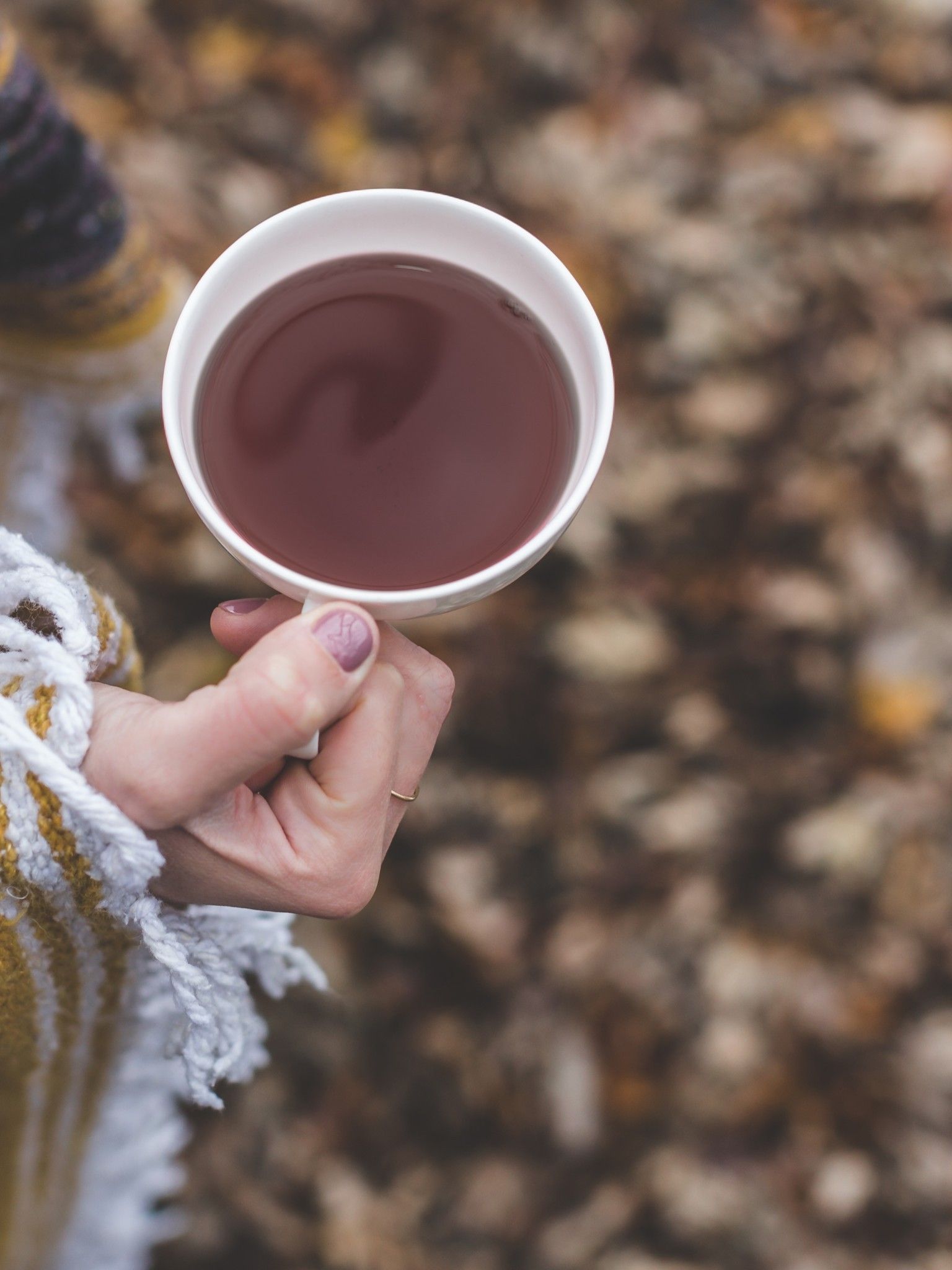 Download 1536x2048 Tea, Autumn, Hands, Cup, Drink Wallpaper for Apple iPad Mini, Apple IPad 3, 4