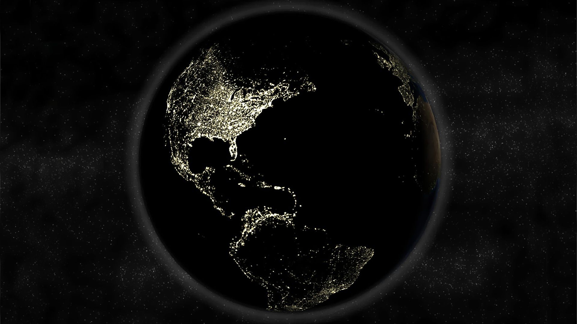 Space Earth Black Wallpaper