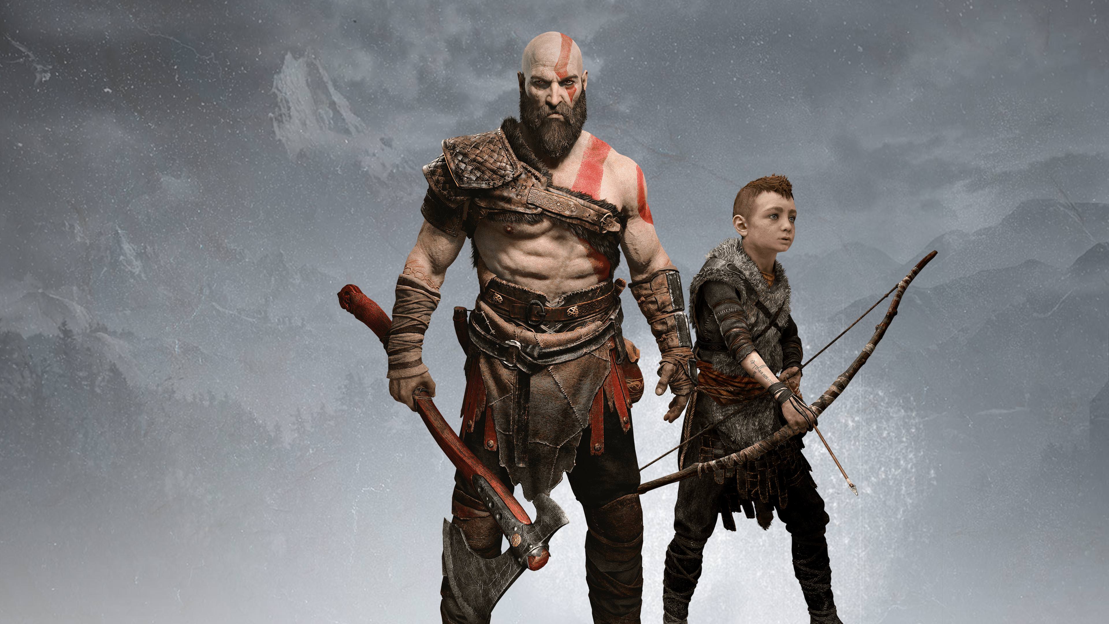 Kratos And Atreus 4k 1440P Resolution HD 4k Wallpaper, Image, Background, Photo and Picture