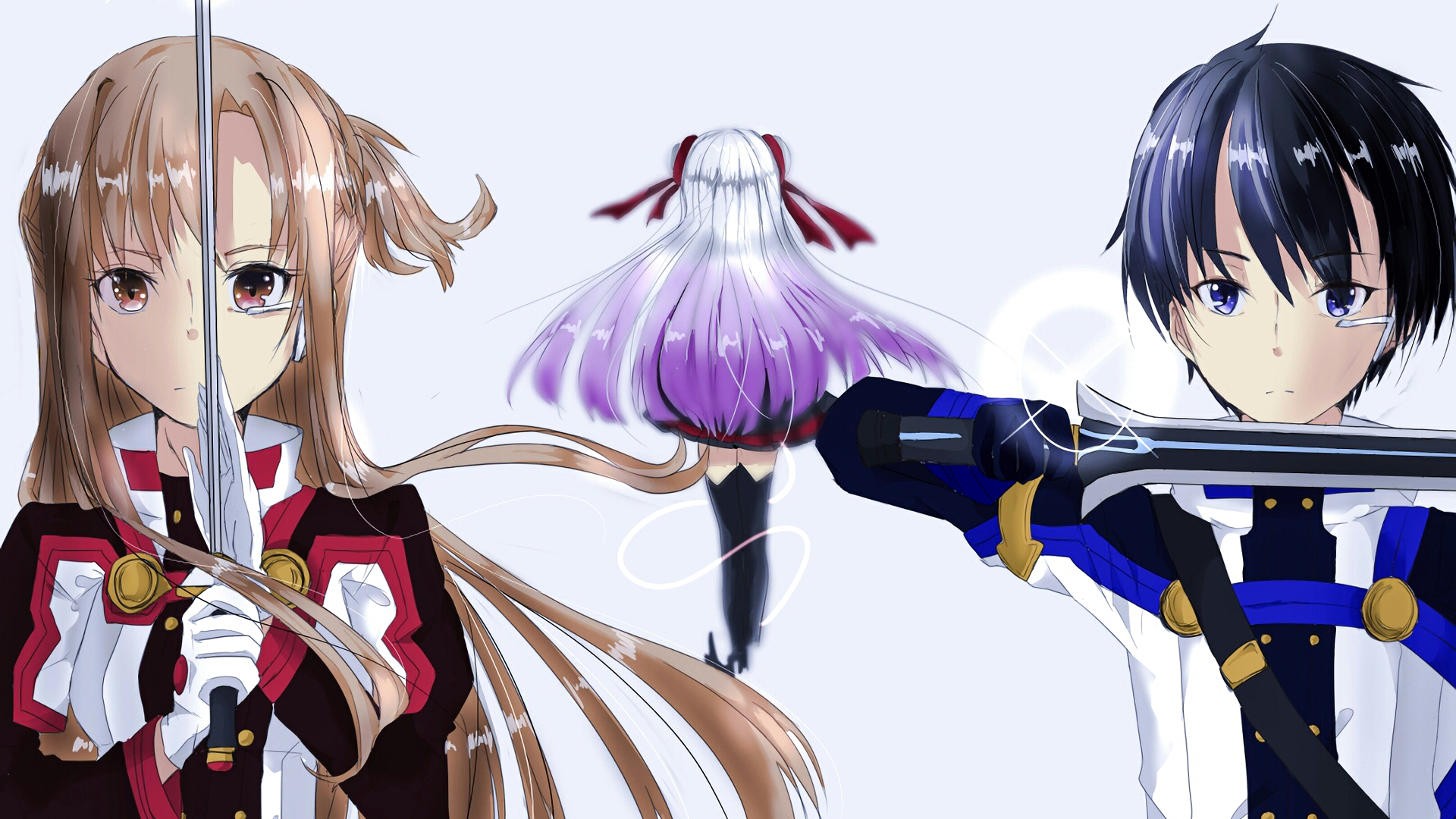 Download 1920x1080 Sword Art Online Movie: Ordinal Scale, Yuuki Asuna, Kirigaya Kazuto, Kirito Wallpaper for Widescreen