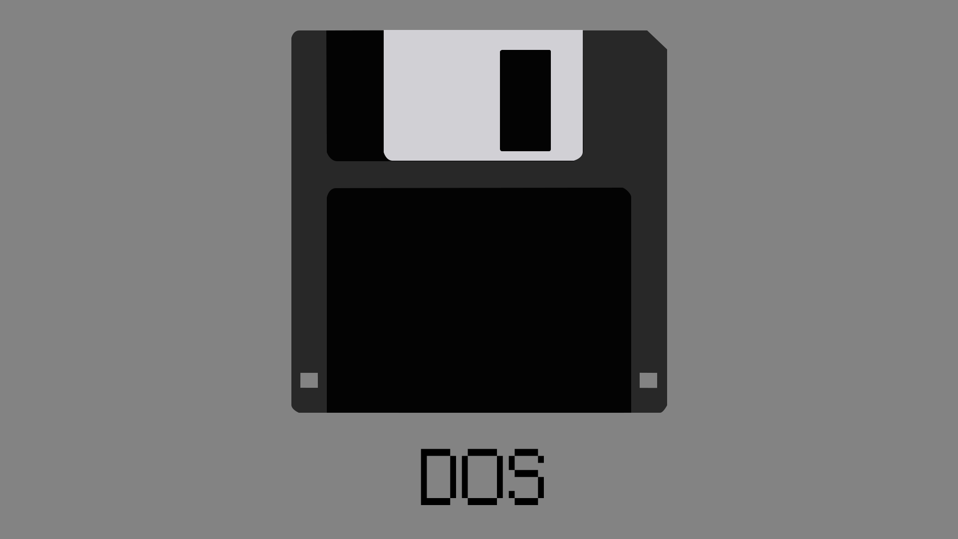 I'm A Big Fan Of MS DOS, And This Is Also My First Try At Vectoring. [1920x1080]