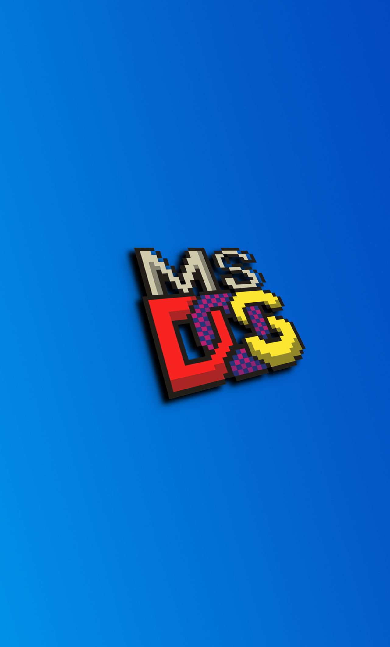 Ms Dos Logo 4k iPhone HD 4k Wallpaper, Image, Background, Photo and Picture