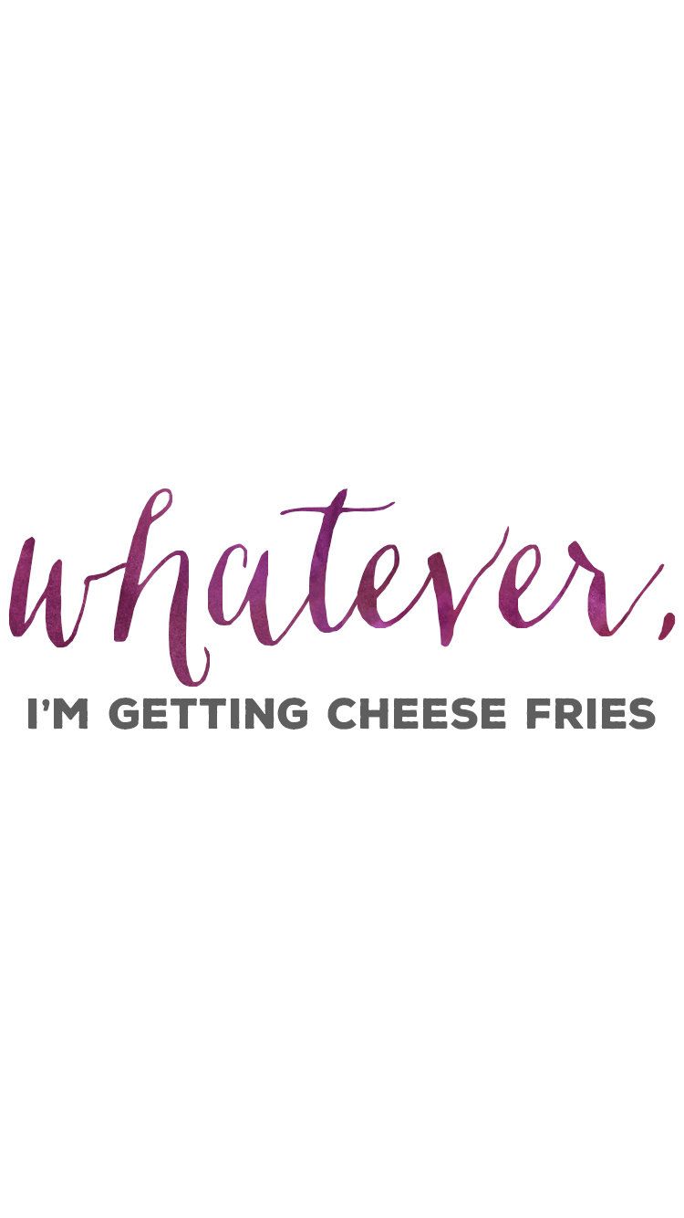 Whatever i'm getting cheese fries mean girls quotes. Etsy. Mean girl quotes, My girl quotes, Girl quotes