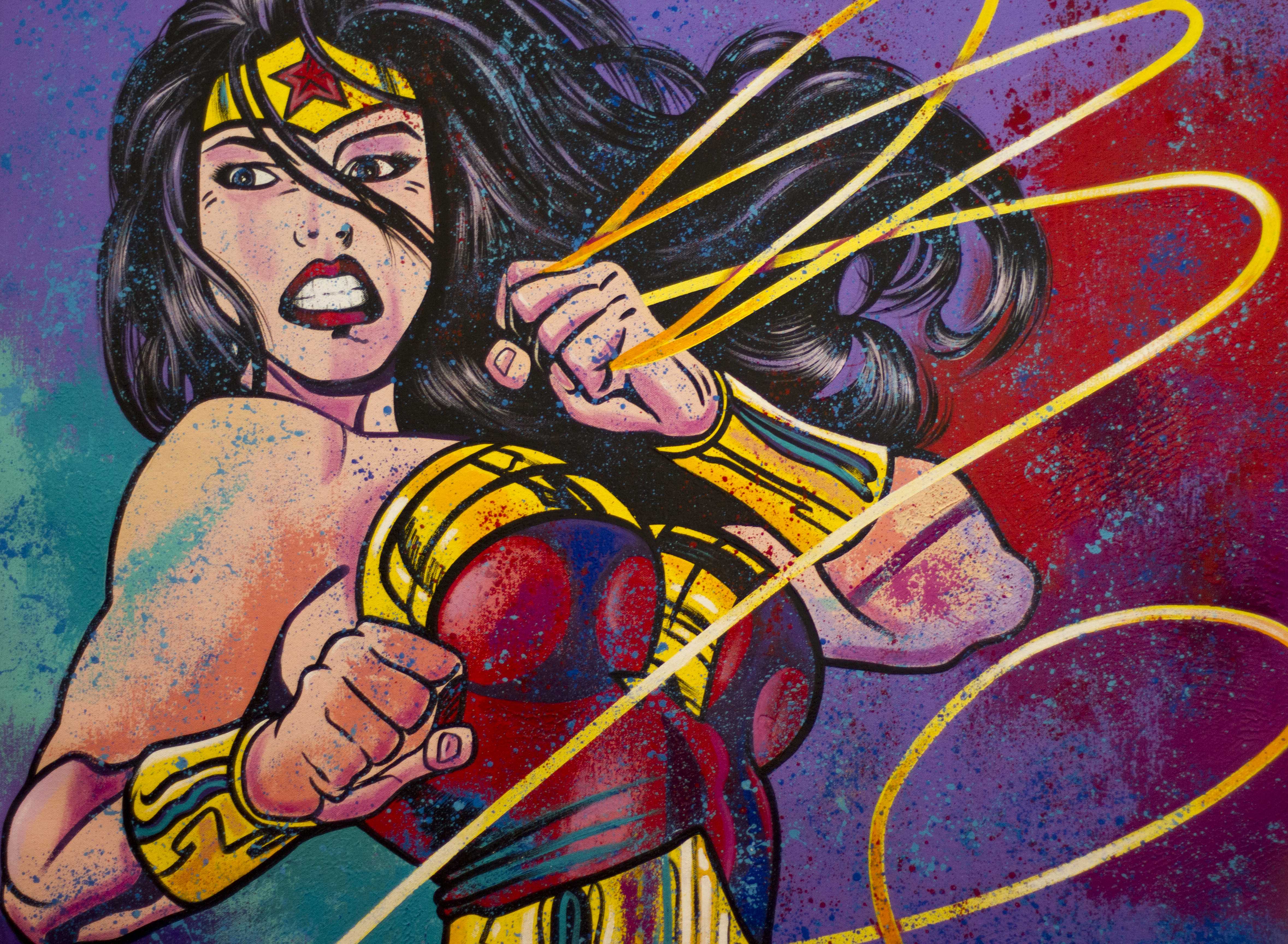 Wonder Woman Comic Background HD Wallpaper
