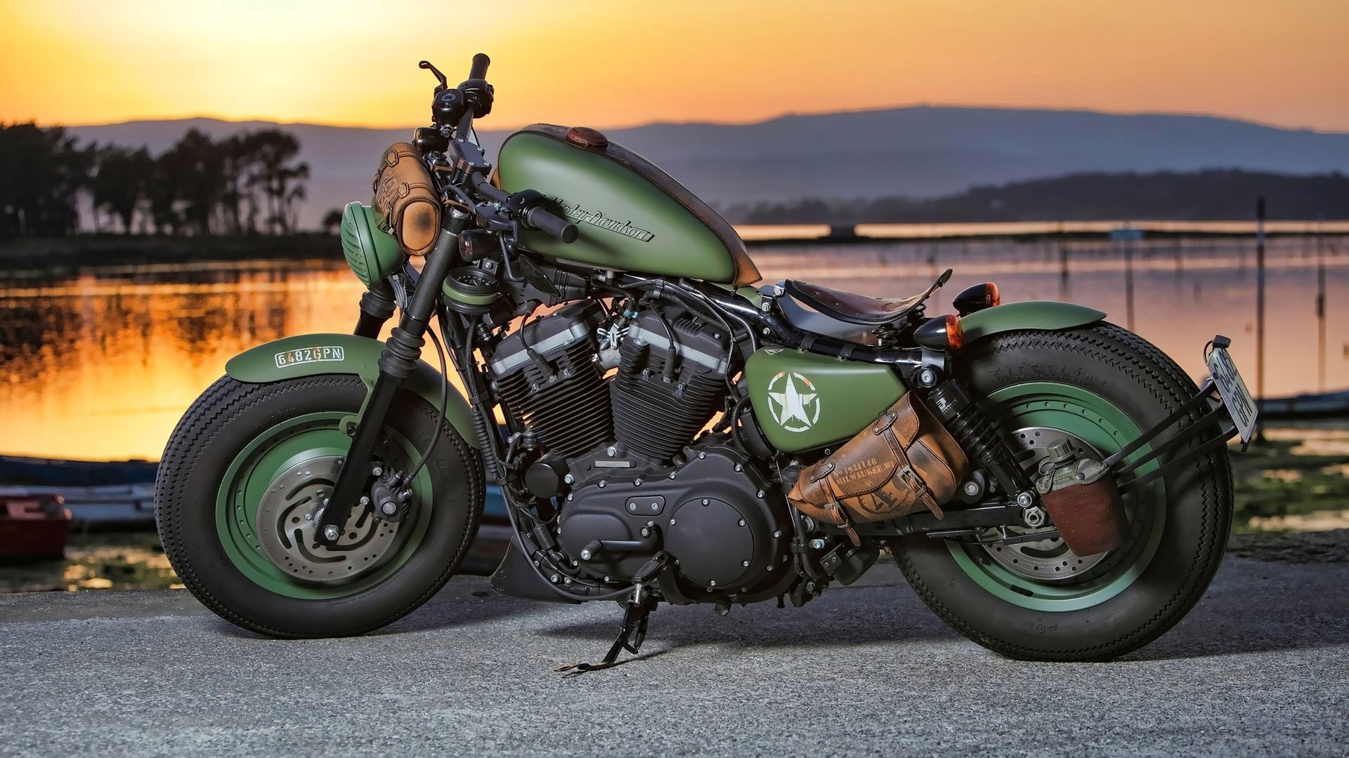 Green Harley Davidson 4k Laptop Full HD 1080P HD 4k Wallpaper, Image, Background, Photo and Picture