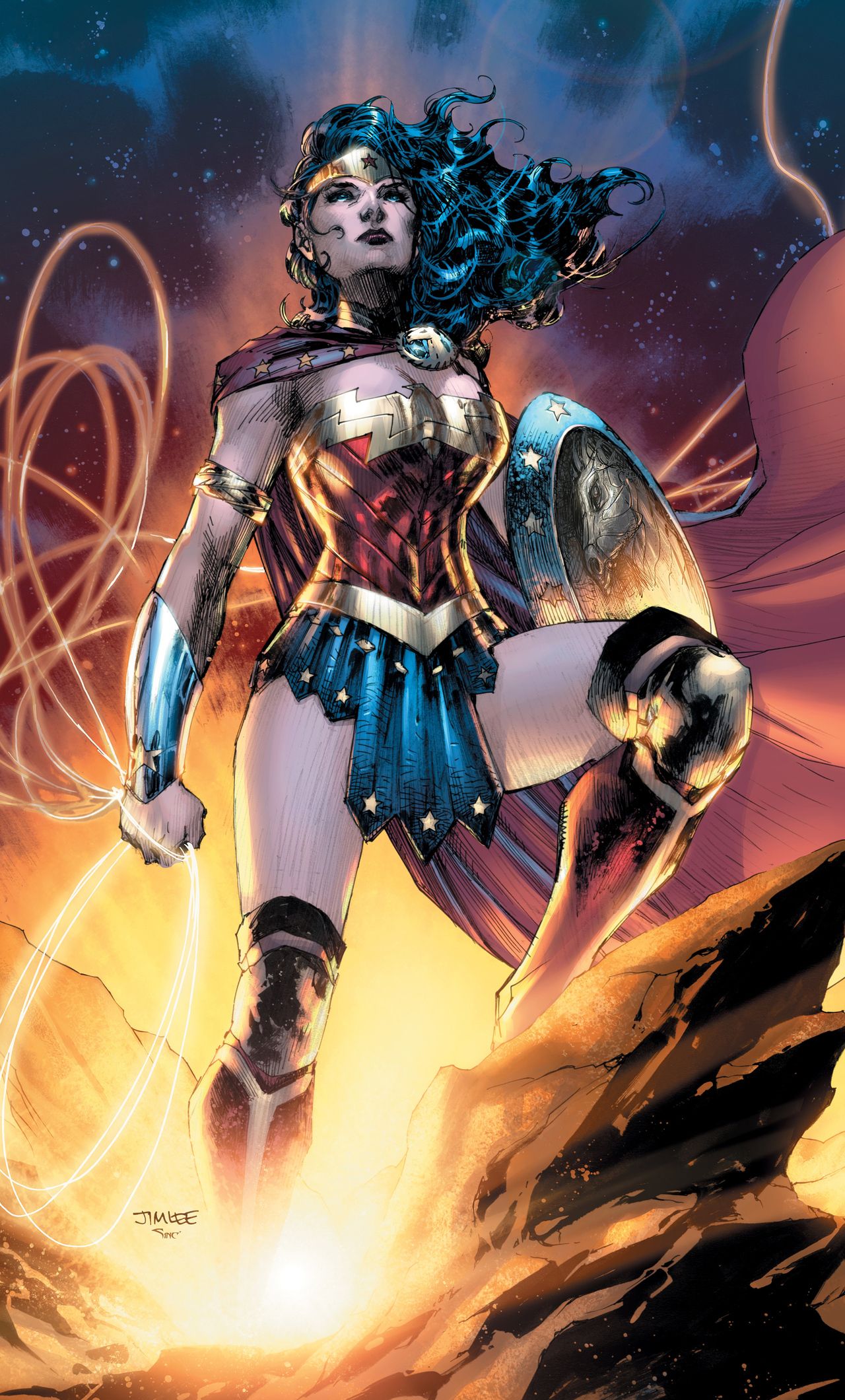 Wonder Woman Dc Comic Artwork iPhone HD 4k Wallpaper, Image, Background, Photo and Picture
