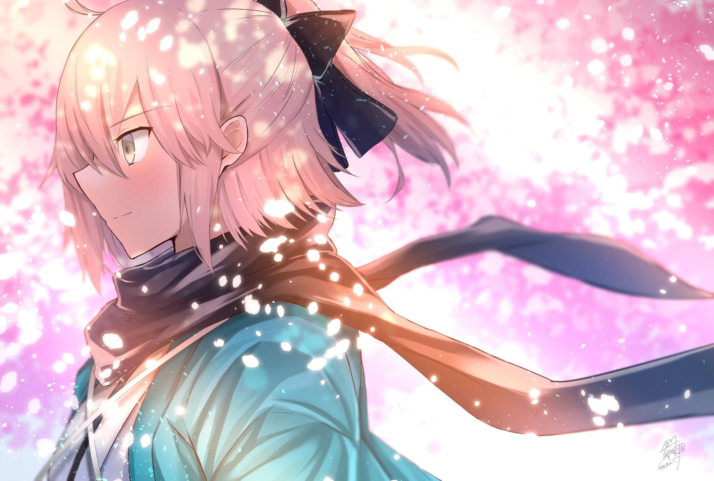 2280x1536 Okita Souji, Sakura Saber wallpaper. Mocah.org HD Desktop Wallpaper