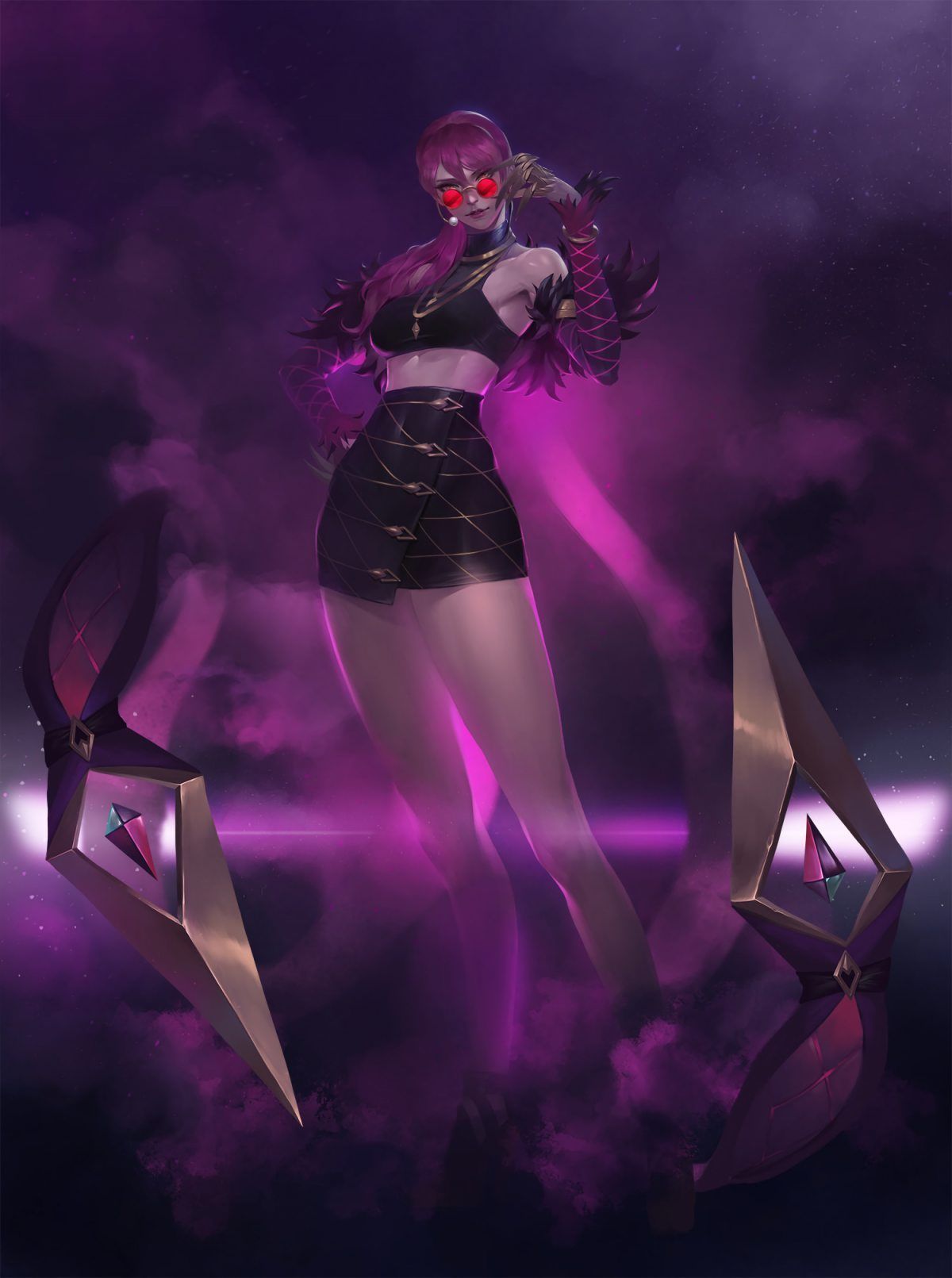 K DA Evelynn By Jay JiwooPark HD Wallpaper Background Fan Art Artwork League Of Legends Lol. สาวอนิเมะ, ศิลปะ, หนัง