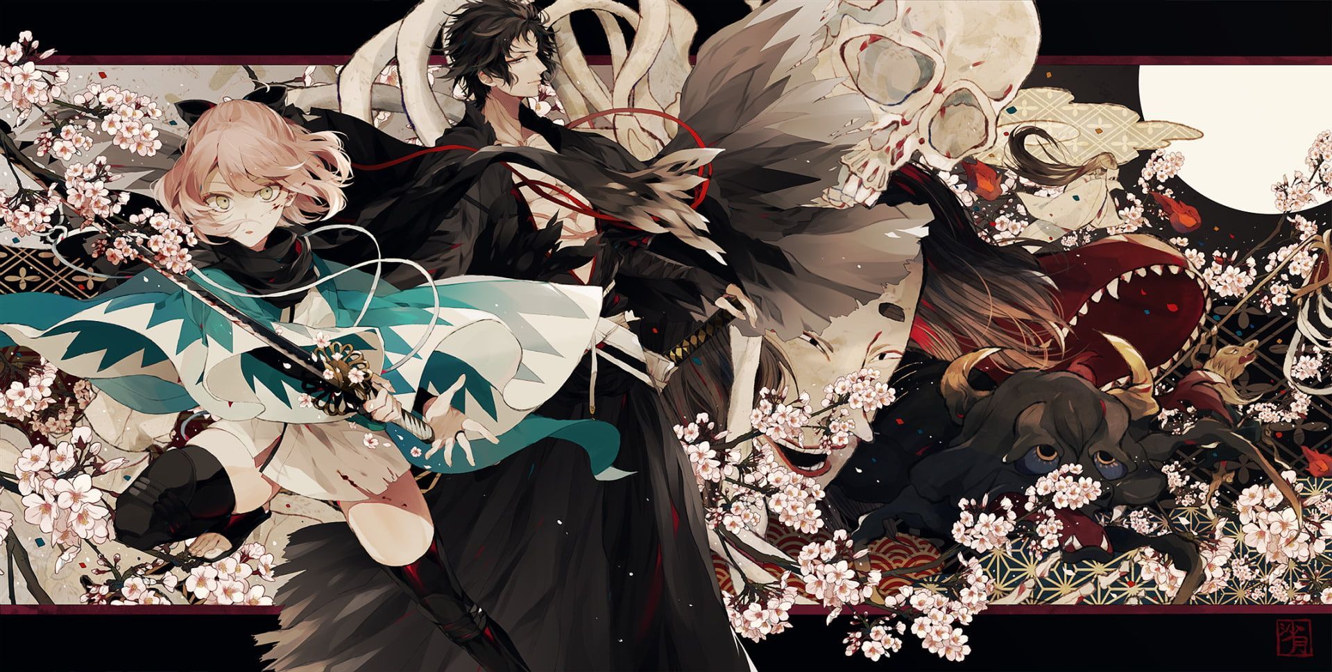 Fate Series Fate Grand Order Hijikata Toshizou Okita Souji P #wallpaper #hdwallpaper #desktop In 2020p Wallpaper, Anime, Wallpaper