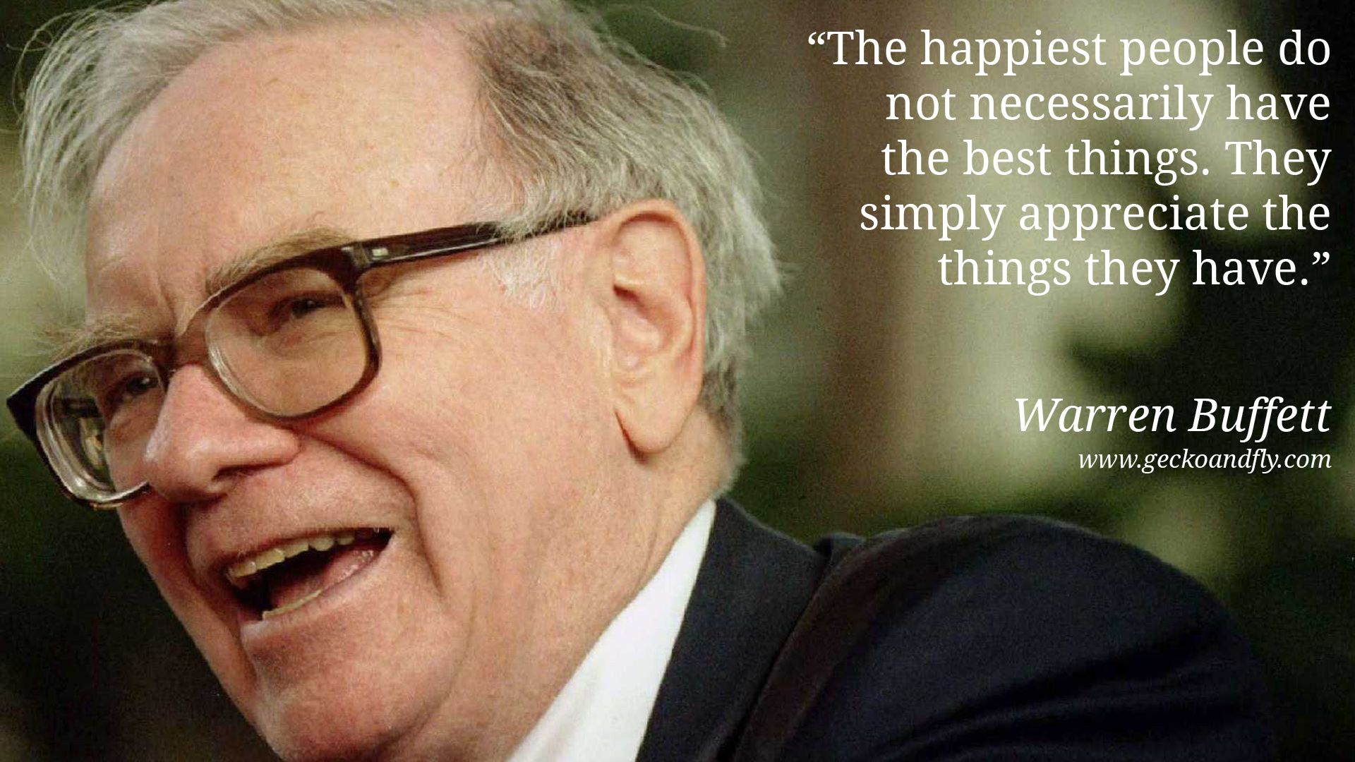 Warren Buffett Quotes Happiness HD Wallpaper
