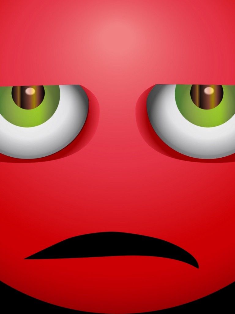 Angry Emoji HD Wallpaper Non Retina IPad