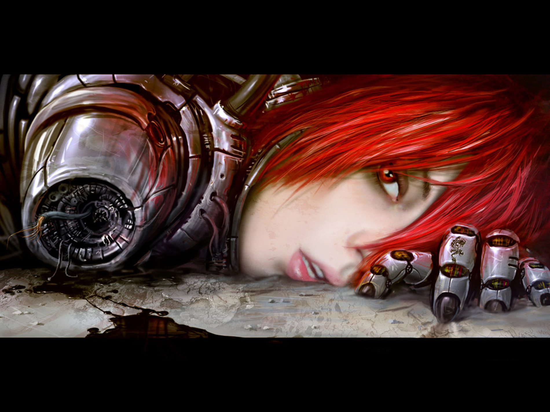 CGI, robot girl wallpaper