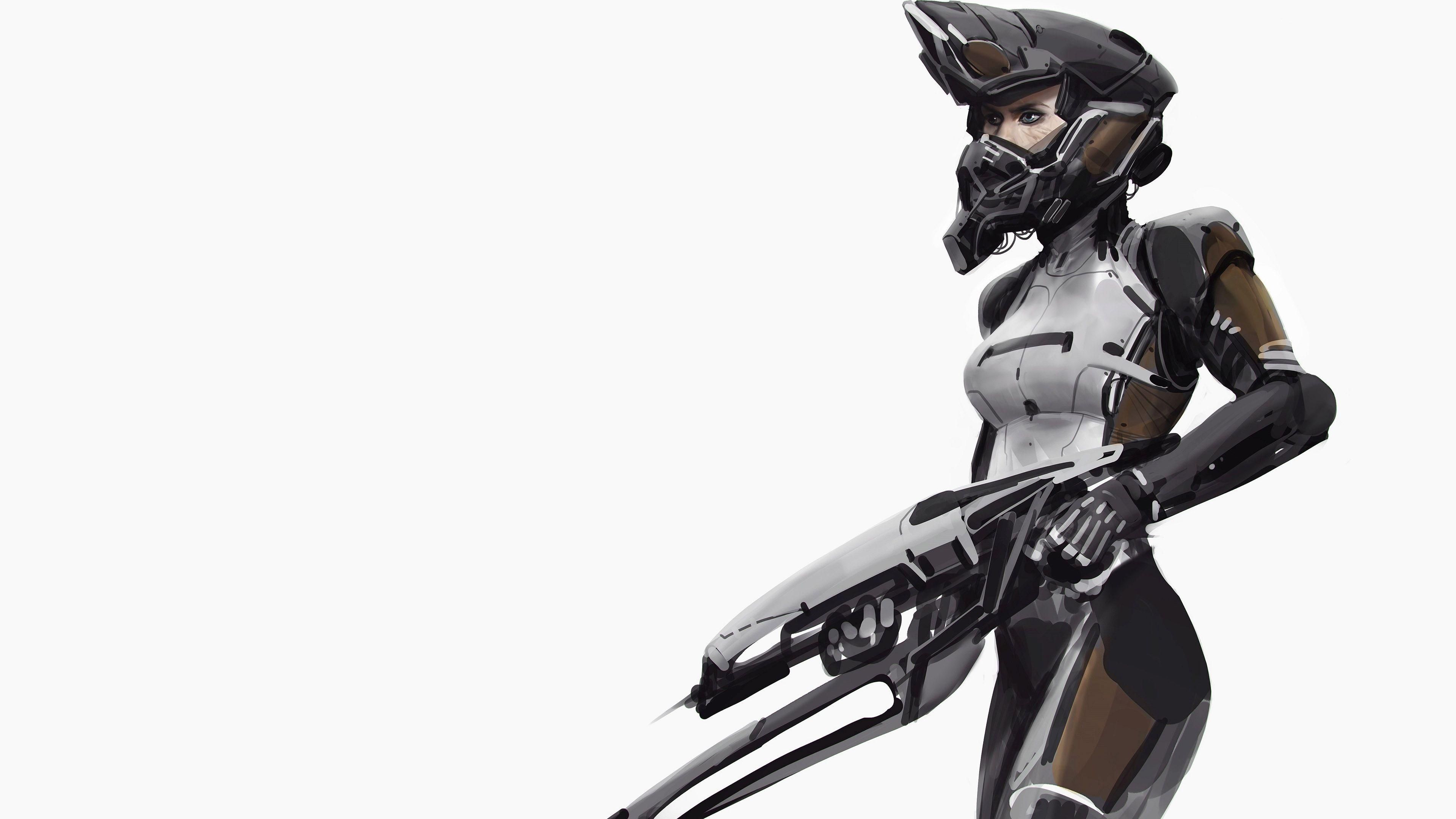 Robot Girl Wallpaper