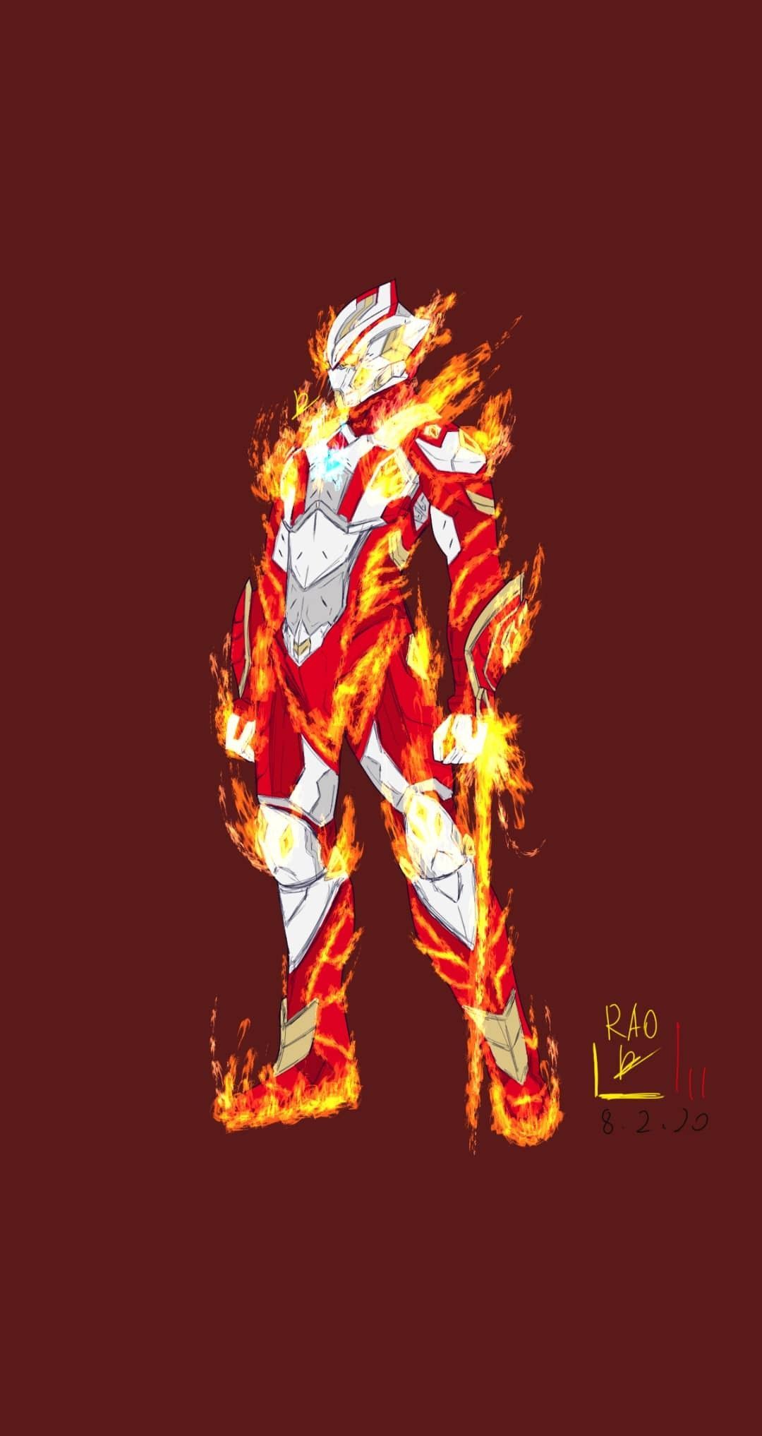 Ultraman suit Mebius di 2020. Seni gelap, Baju zirah, Seni