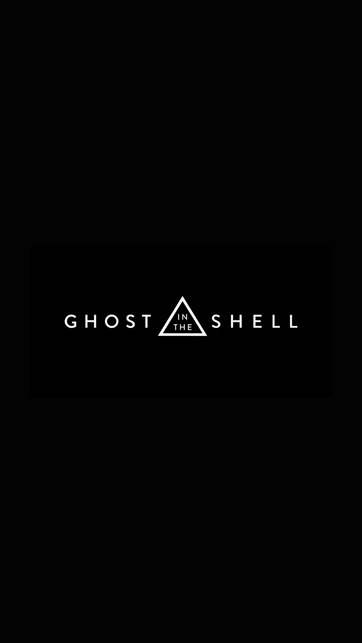 Ghost In The Shell Dark Logo Film Illustration Art Wallpaper