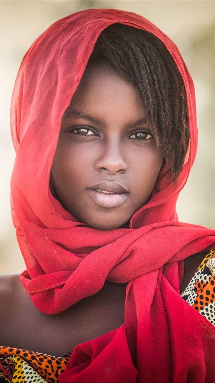 African Girl Portrait HD Wallpaper