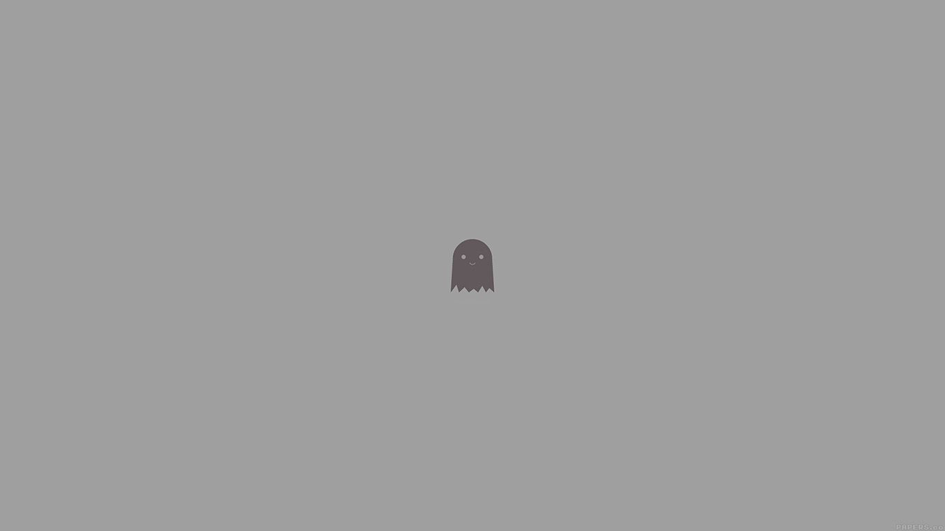 wallpaper for desktop, laptop. cute ghost art character illust minimal simple