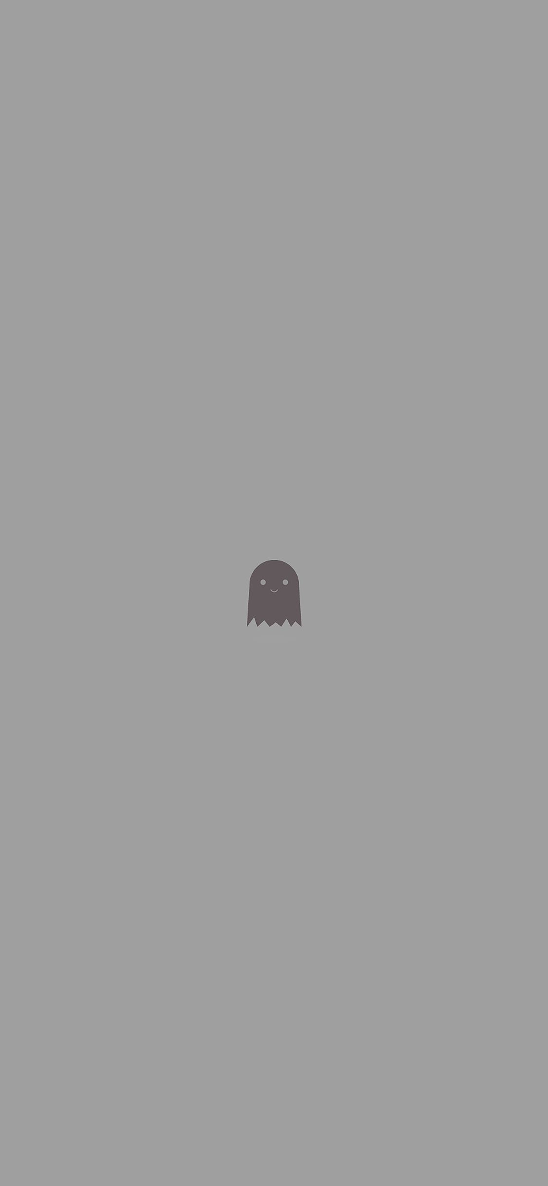 iPhone X wallpaper. cute ghost art character illust minimal simple