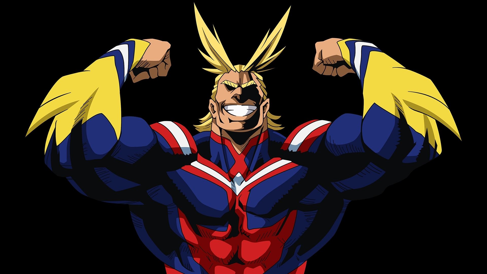 All Might Wallpaper (Black background edit)