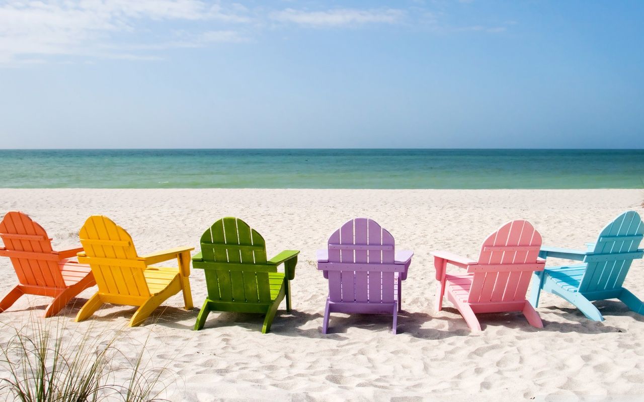 Beach Chairs Ultra HD Desktop Background Wallpaper for 4K UHD TV, Widescreen & UltraWide Desktop & Laptop, Tablet
