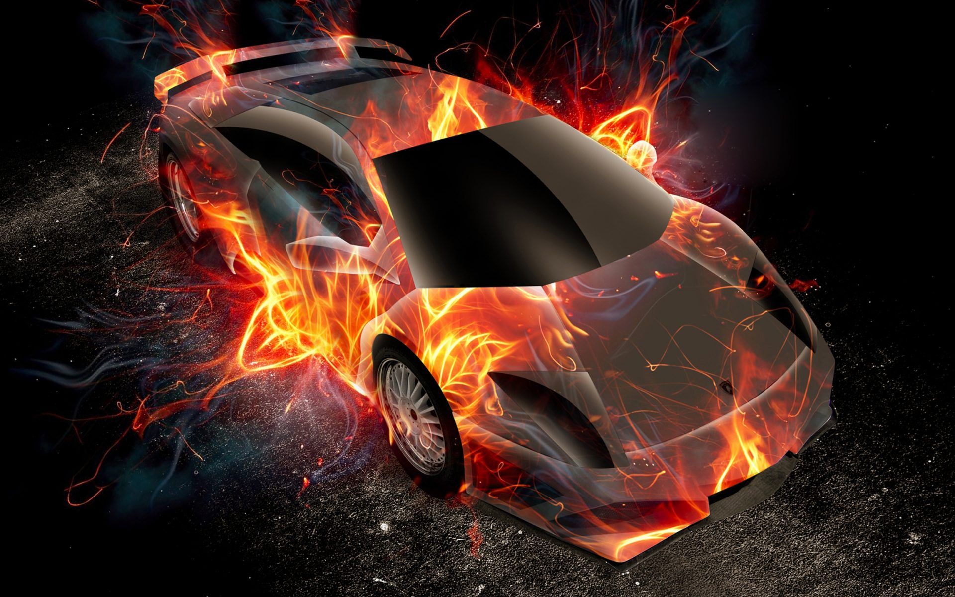 Lamborghini Flame Fantasy World Famous Car Design Wallpaper For Pc Tablet And Mobile Download 2560x1440, Wallpaper13.com