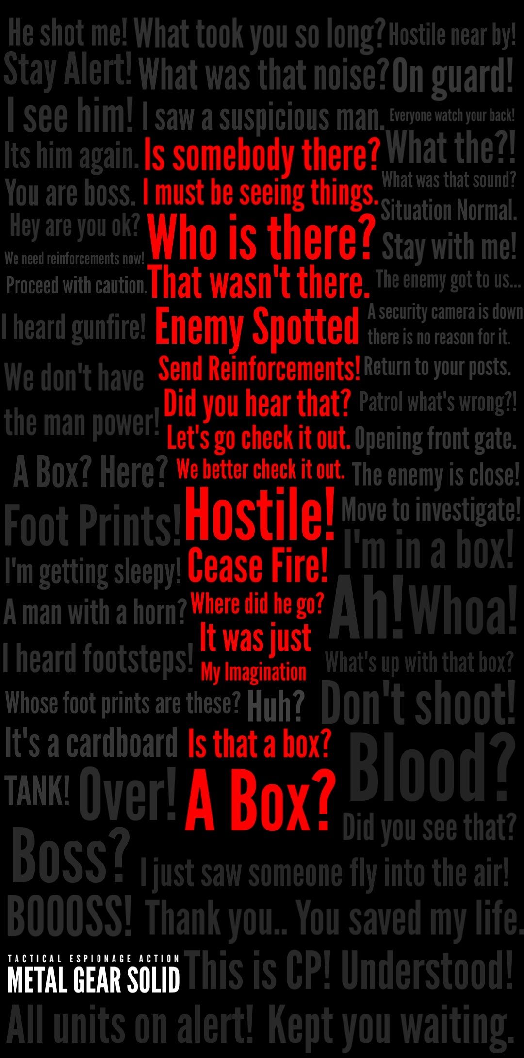 Fixed Metal Gear Solid Alert Wallpaper III (Download for phone Wallpaper. Fixed were)