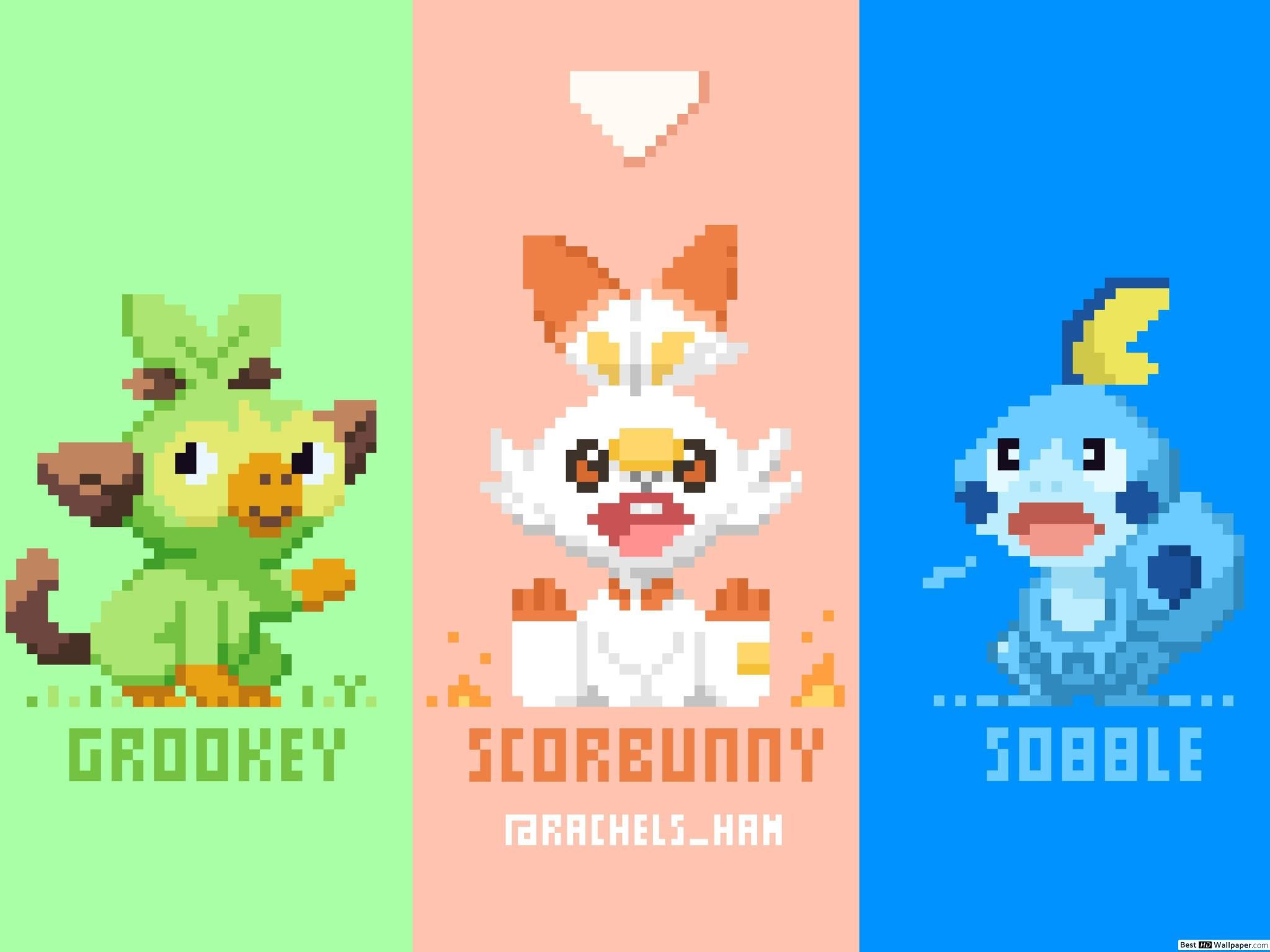 Pokemon Sword And Shield, Scorbunny & Sobble (Pokemon) HD wallpaper download