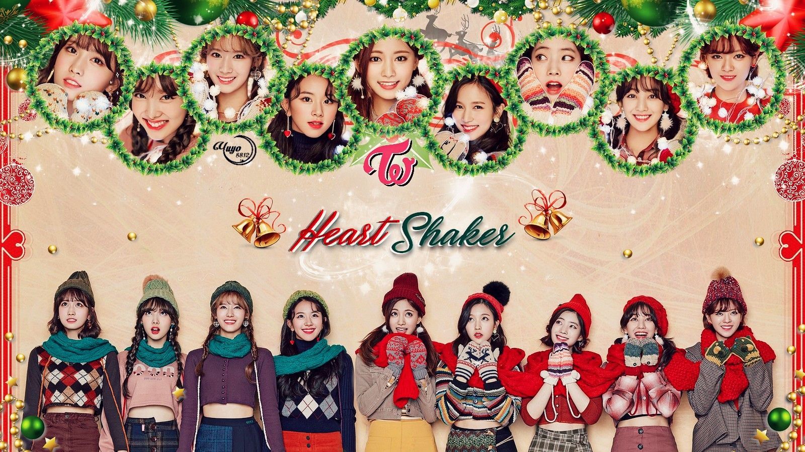 TWICE / Wallpaper / natal / #comeback #customization #girls #kpop #mina #momo #once #sana #wallpaper #chaeyoung #jihyo. Wallpaper, Kpop wallpaper, New wallpaper
