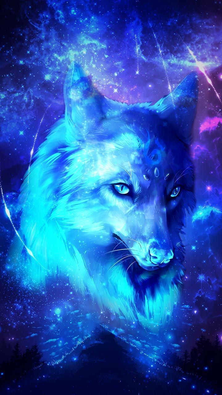 Galaxy Wolf. Wolf spirit animal, Beautiful wolves, Cute animal drawings