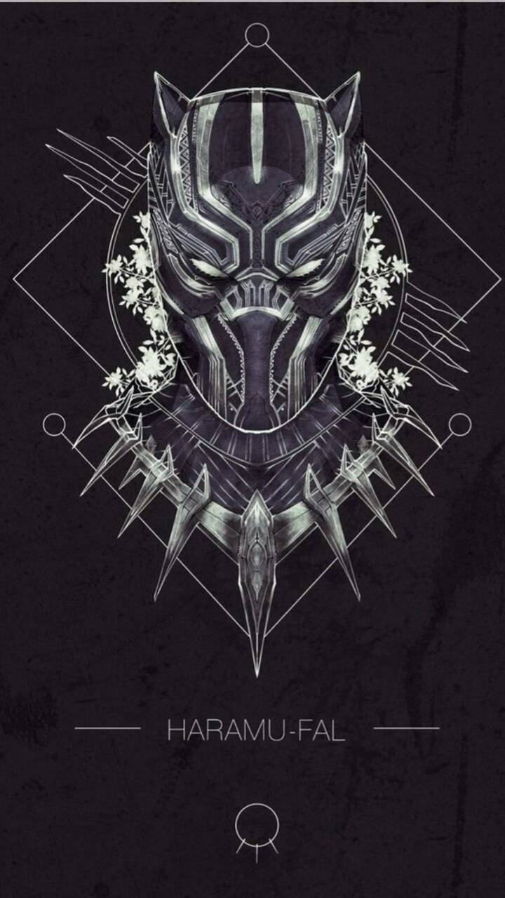 Wallpaper Black Panther Logo Marvel