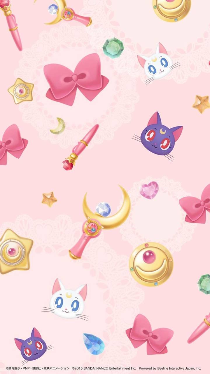 Sailor Moon With Luna Wallpapers Wallpaper Cave