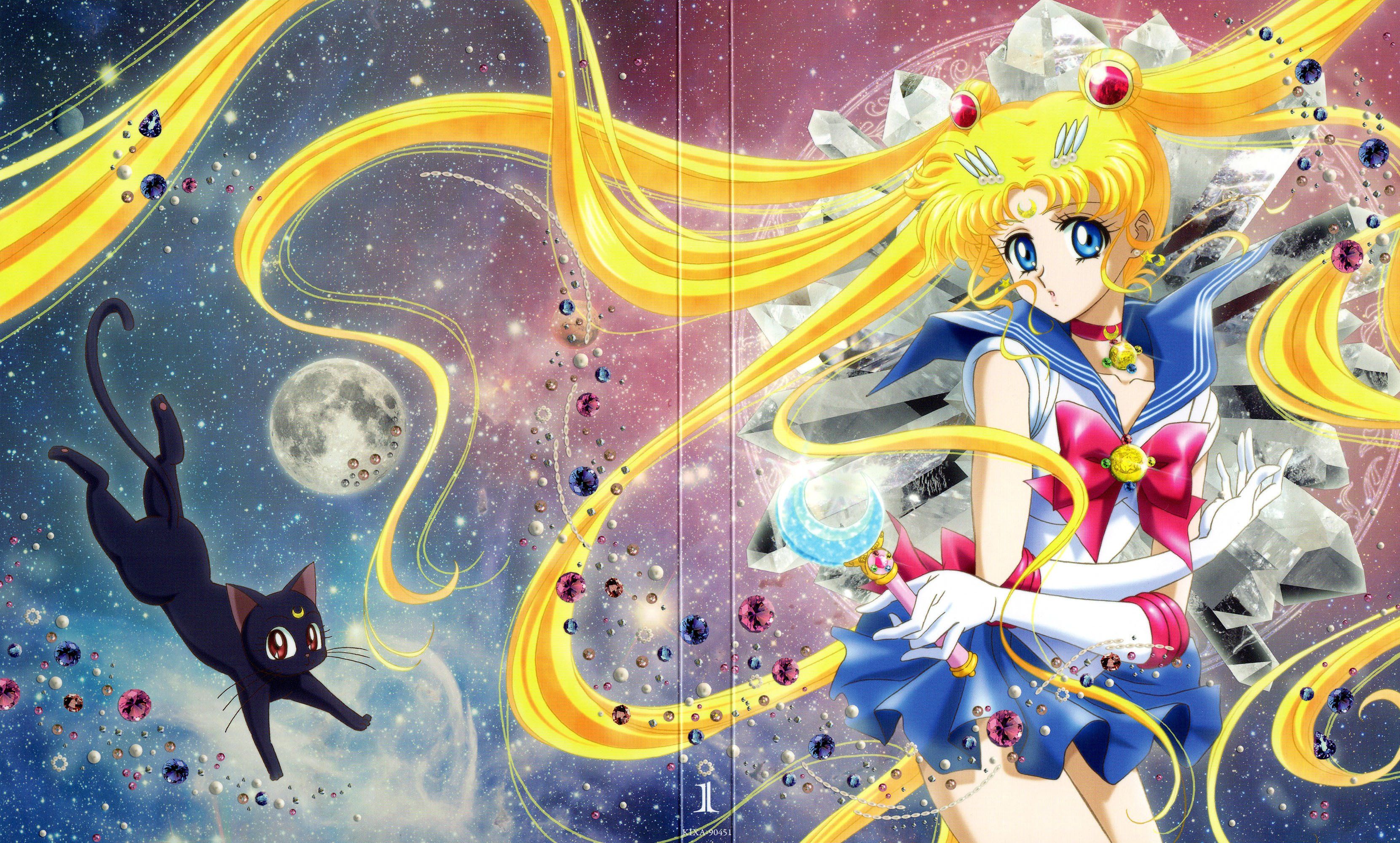 Sailor Moon With Luna Wallpapers - Wallpaper Cave