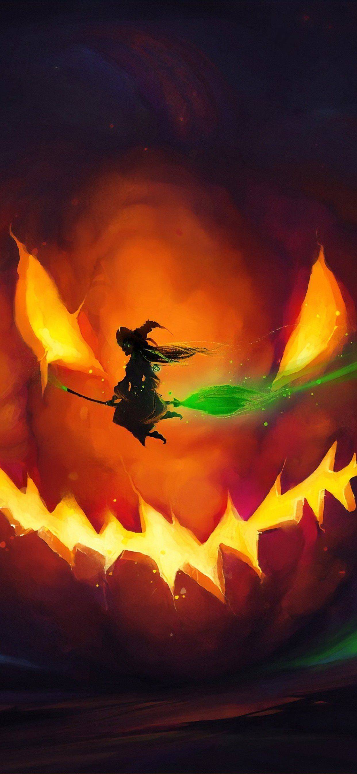 halloween witch 4k iPhone 11 Wallpaper Free Download