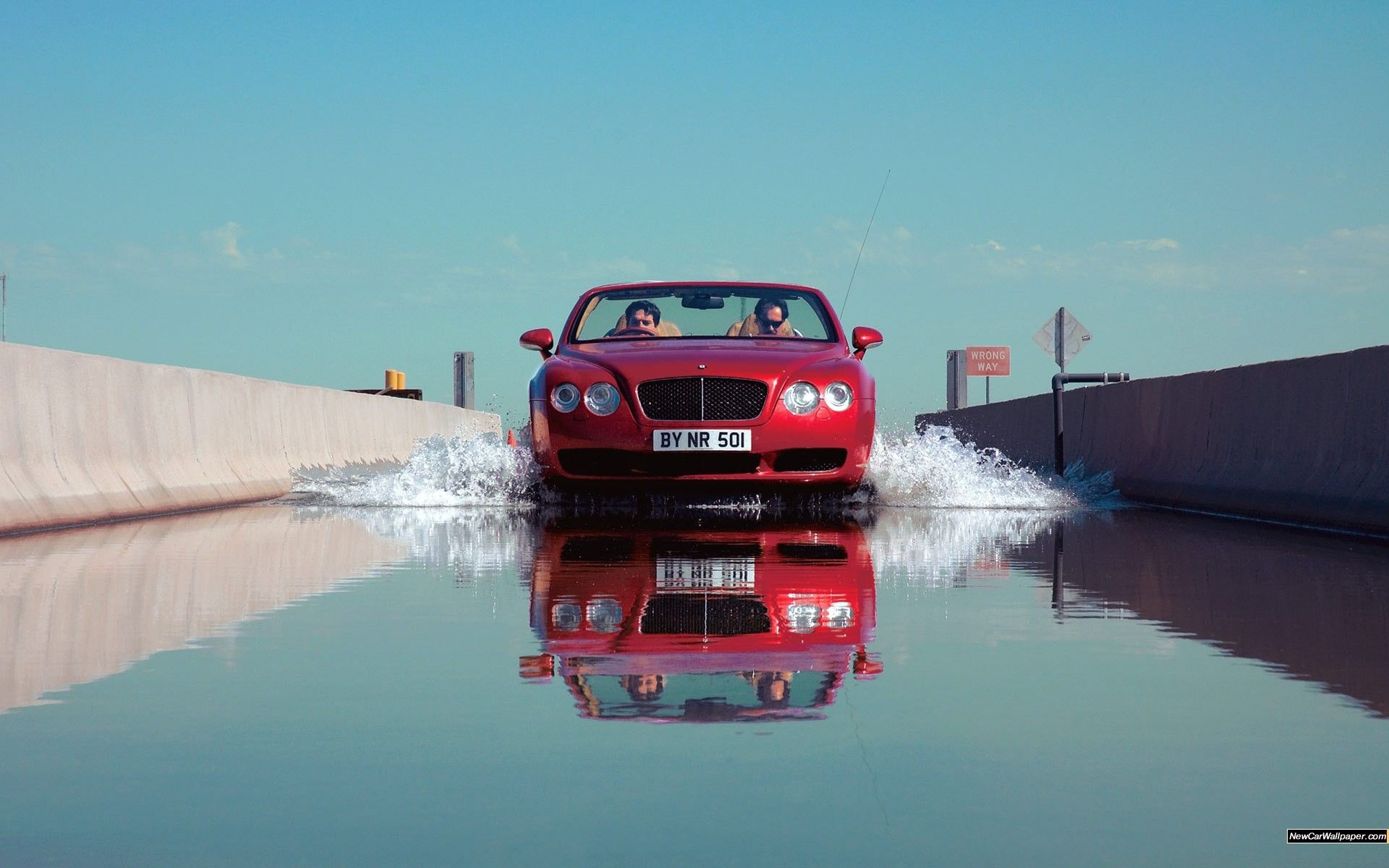 Bentley, background, water, cars, high
