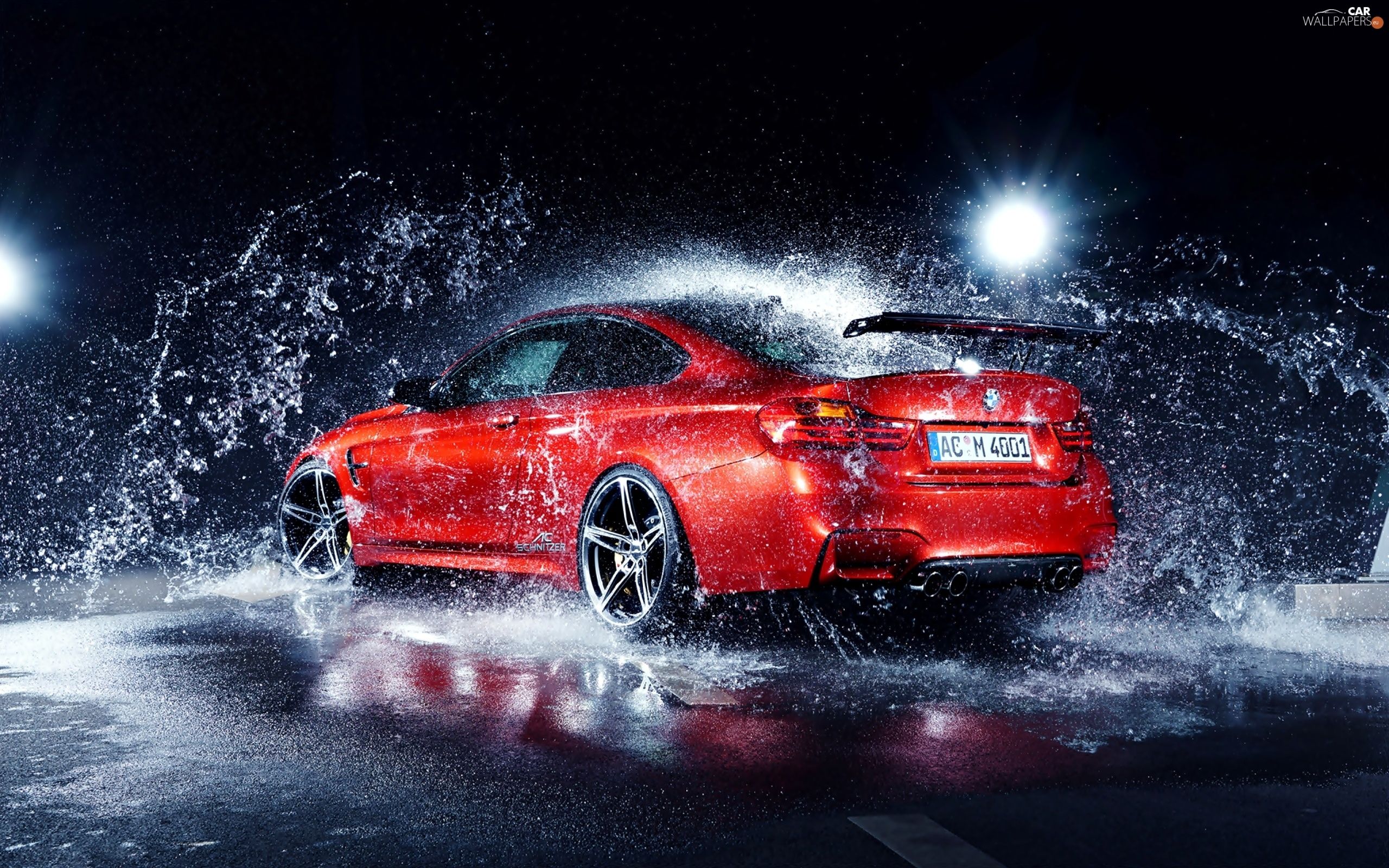 M Automobile, drops, BMW, Red, water, Splash Wallpaper: 2560x1600