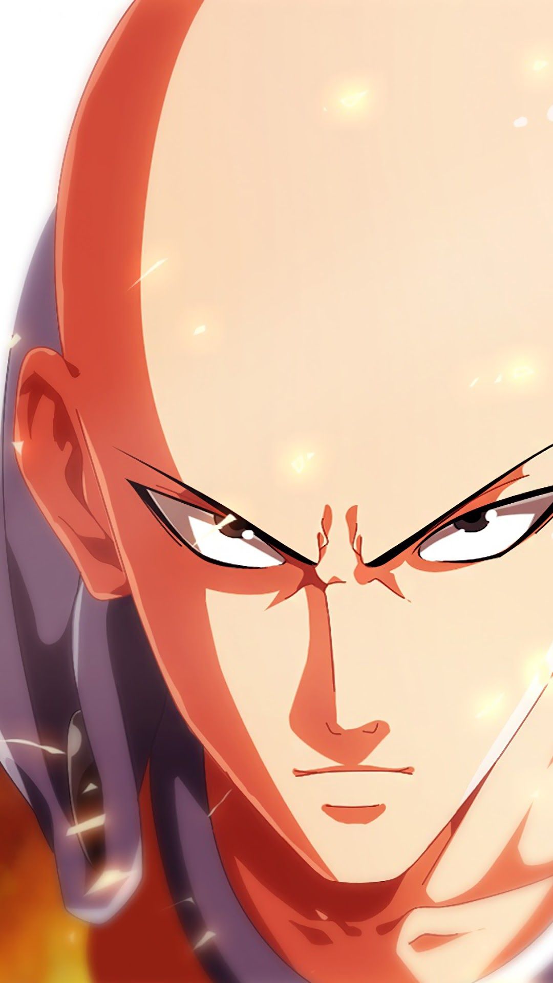 Angry Saitama Light Wallpapers - One Punch Man Wallpaper iPhone