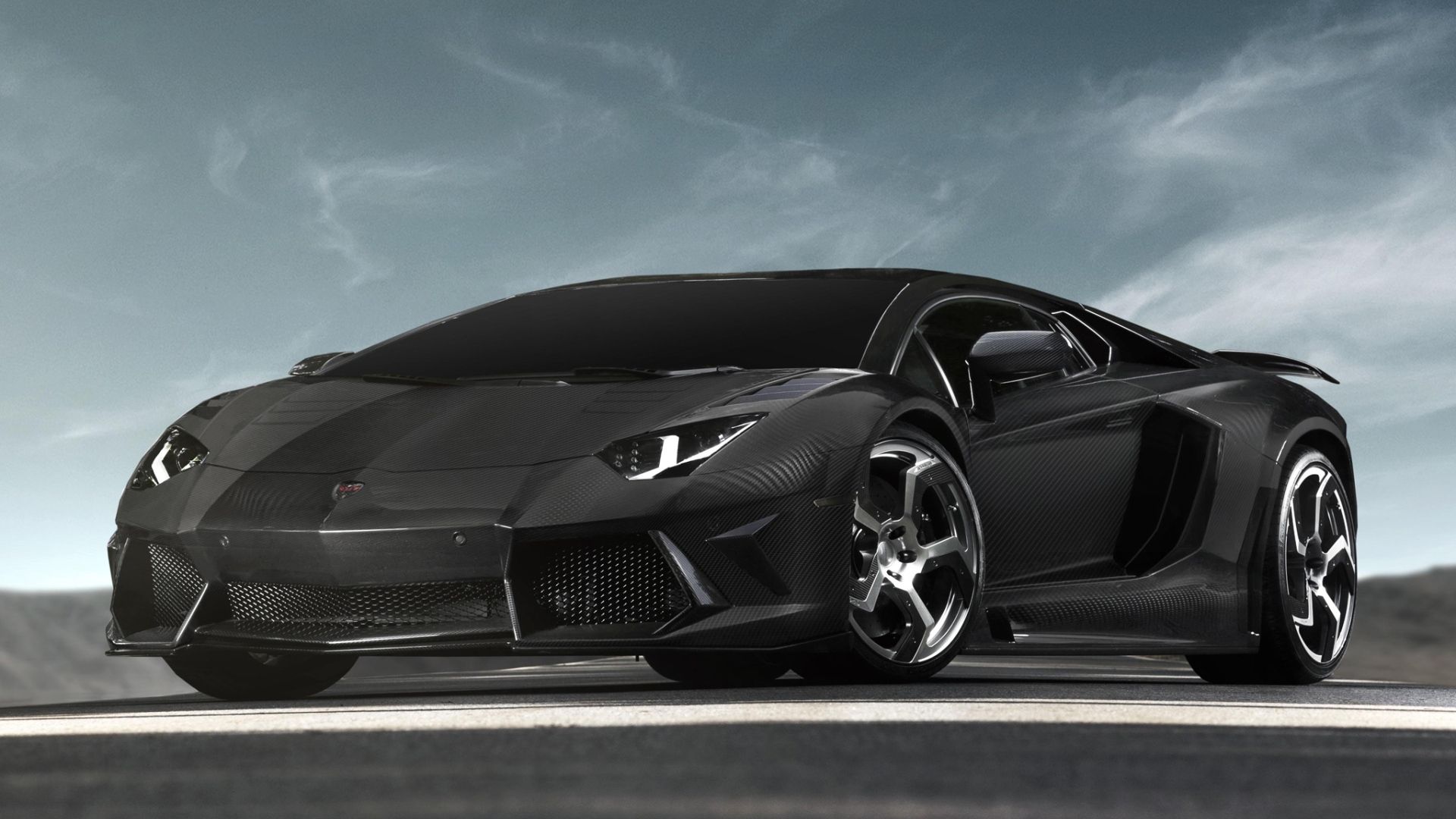 Black Lamborghini car Wallpaper