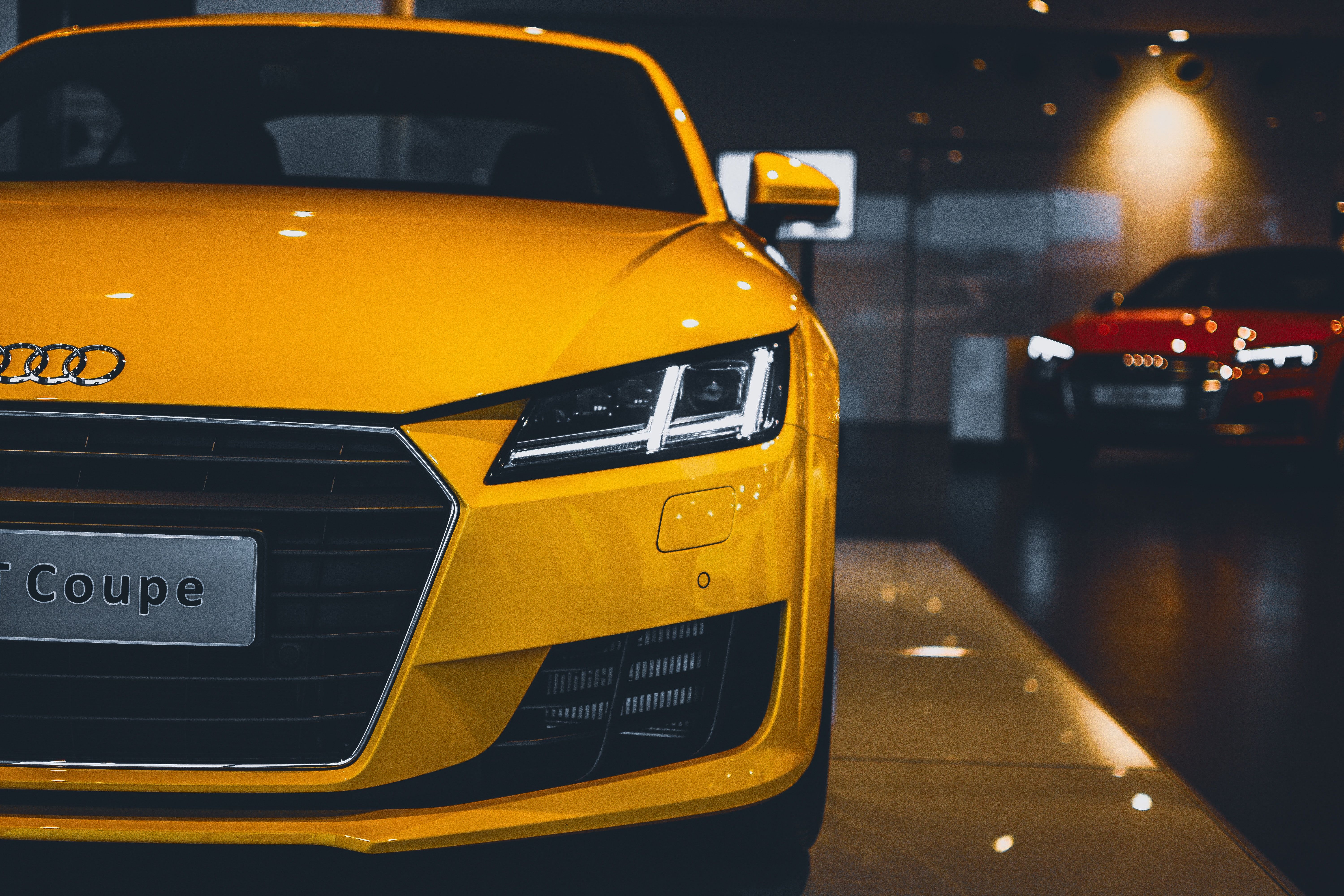 Yellow Audi Car · Free