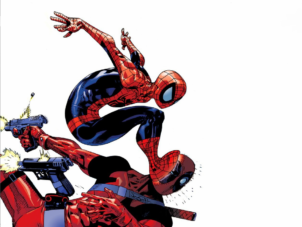 Spiderman Vs. Deadpool. Deadpool and spiderman, Deadpool wallpaper, Dc comics wallpaper